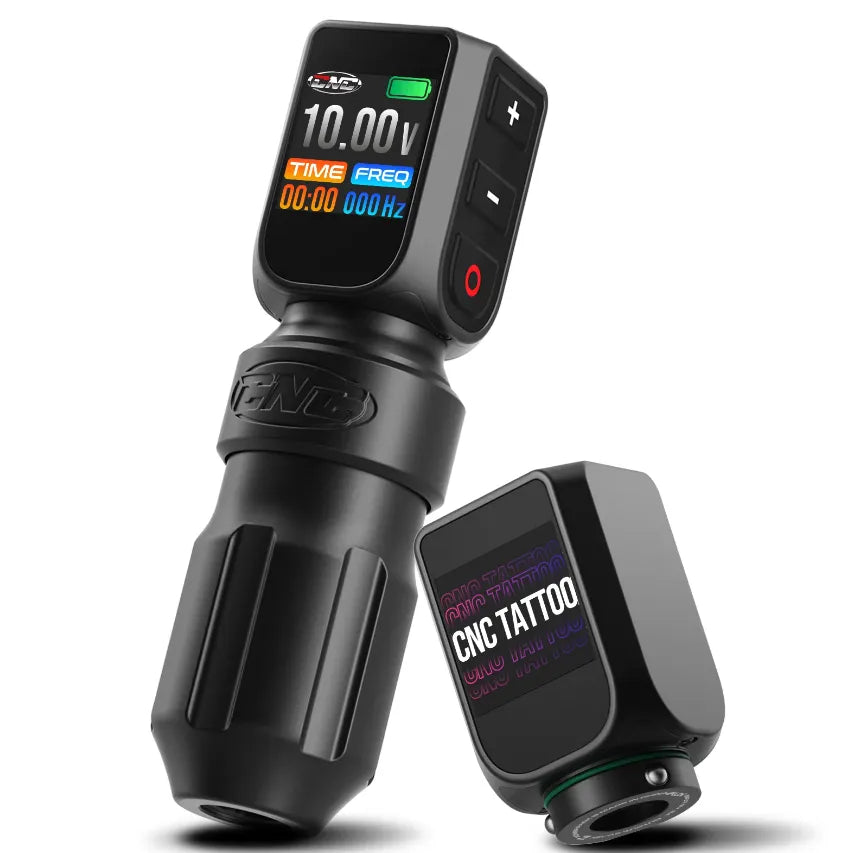 CNC E77 Wireless Tattoo Machine – Dual Battery Kit - Tattoo Boutique